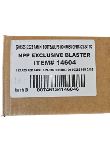 2023 Panini Donruss Optic Football, 20 Blaster Box Case (Purple Shock)