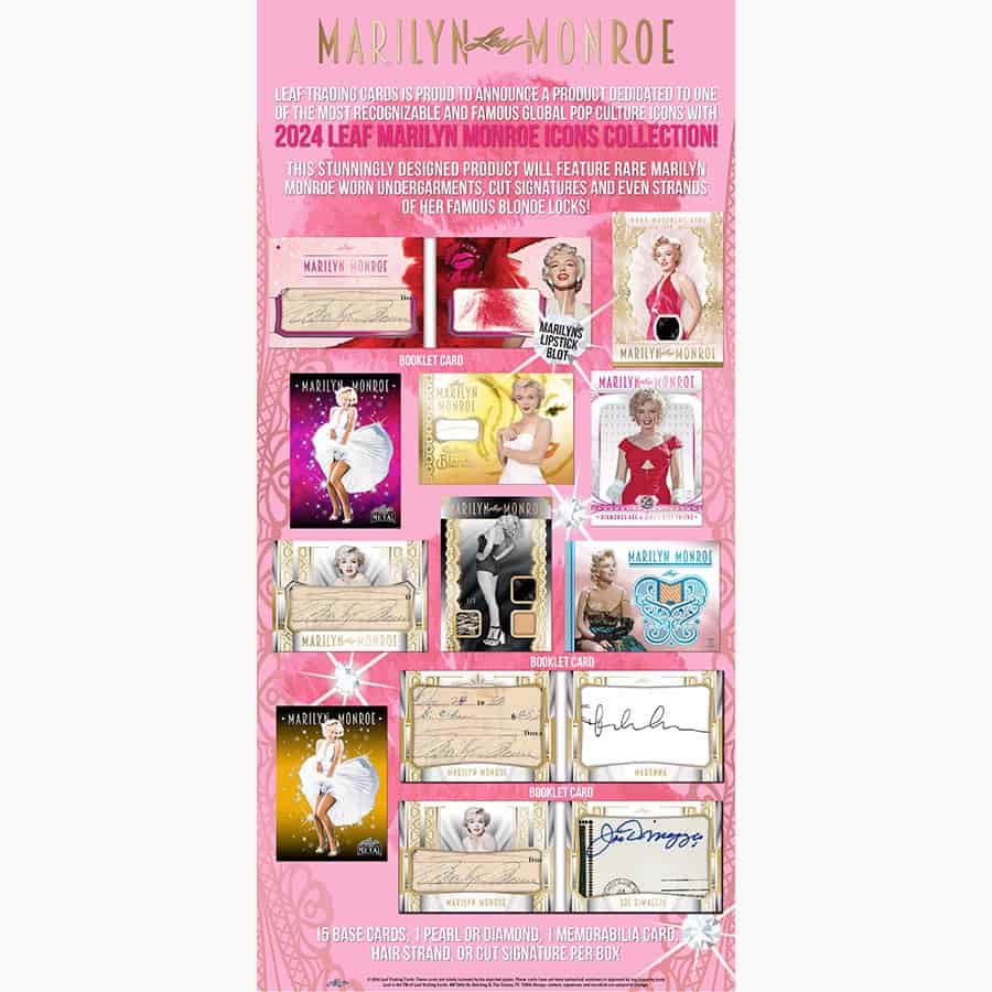 2024 Leaf Marilyn Monroe Icons Collection Hobby, Box