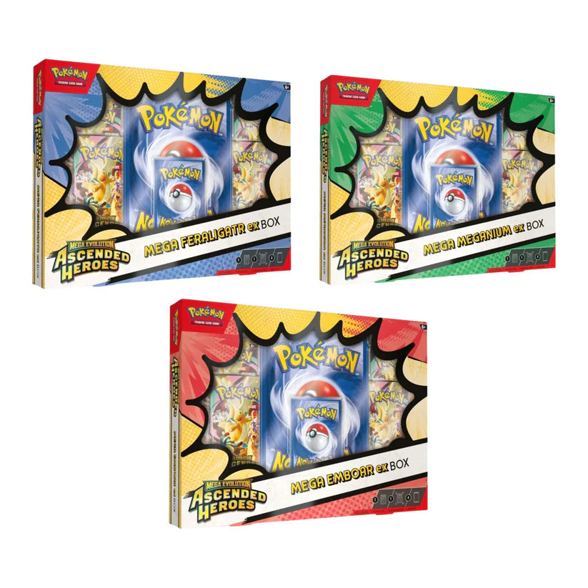 mega evolutions booster box sealed Pokemon Mega Evolution Ascended Heroes Mega ex Box