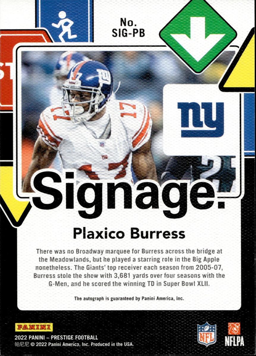 Plaxico Burress Signed Jersey (PSA)