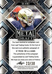 2022 Kyren Williams Leaf Metal Draft ROOKIE BLUE PRISMATIC AUTO 23/30 AUTOGRAPH RC #BA-KW2 Los Angeles Rams