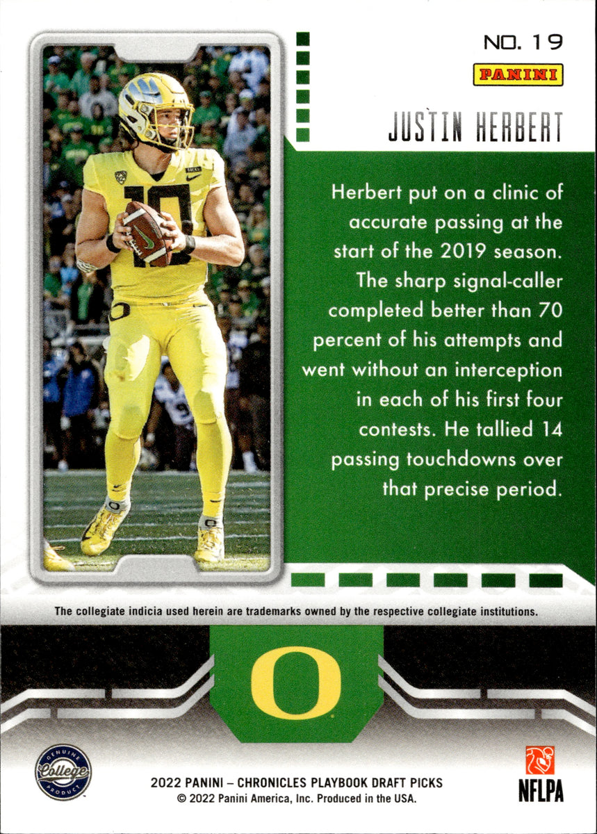 Justin Herbert 2020 Chronicles - Gridiron Kings Rookie Card #GK-3