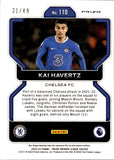 2022-23 Kai Havertz Panini Prizm PURPLE 21/49 #110 Chelsea FC