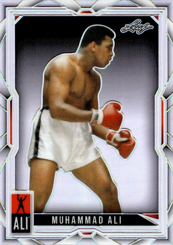 2024 Muhammad Ali Leaf Legacy Collection PRISMATIC SILVER 04/10 #27 Boxing Great