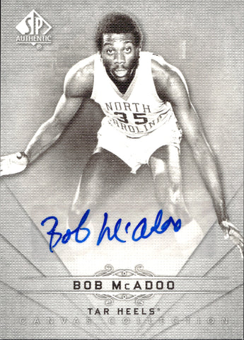 2012-13 Bob McAdoo Upper Deck SP Authentic CANVAS COLLECTION AUTO AUTOGRAPH #CC-21 Los Angeles Lakers HOF