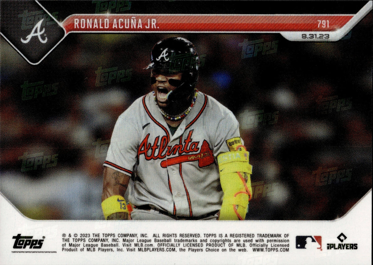 Ronald Acuna Jr. 13 Jersey, Atlanta Braves White 2022-23 Gold