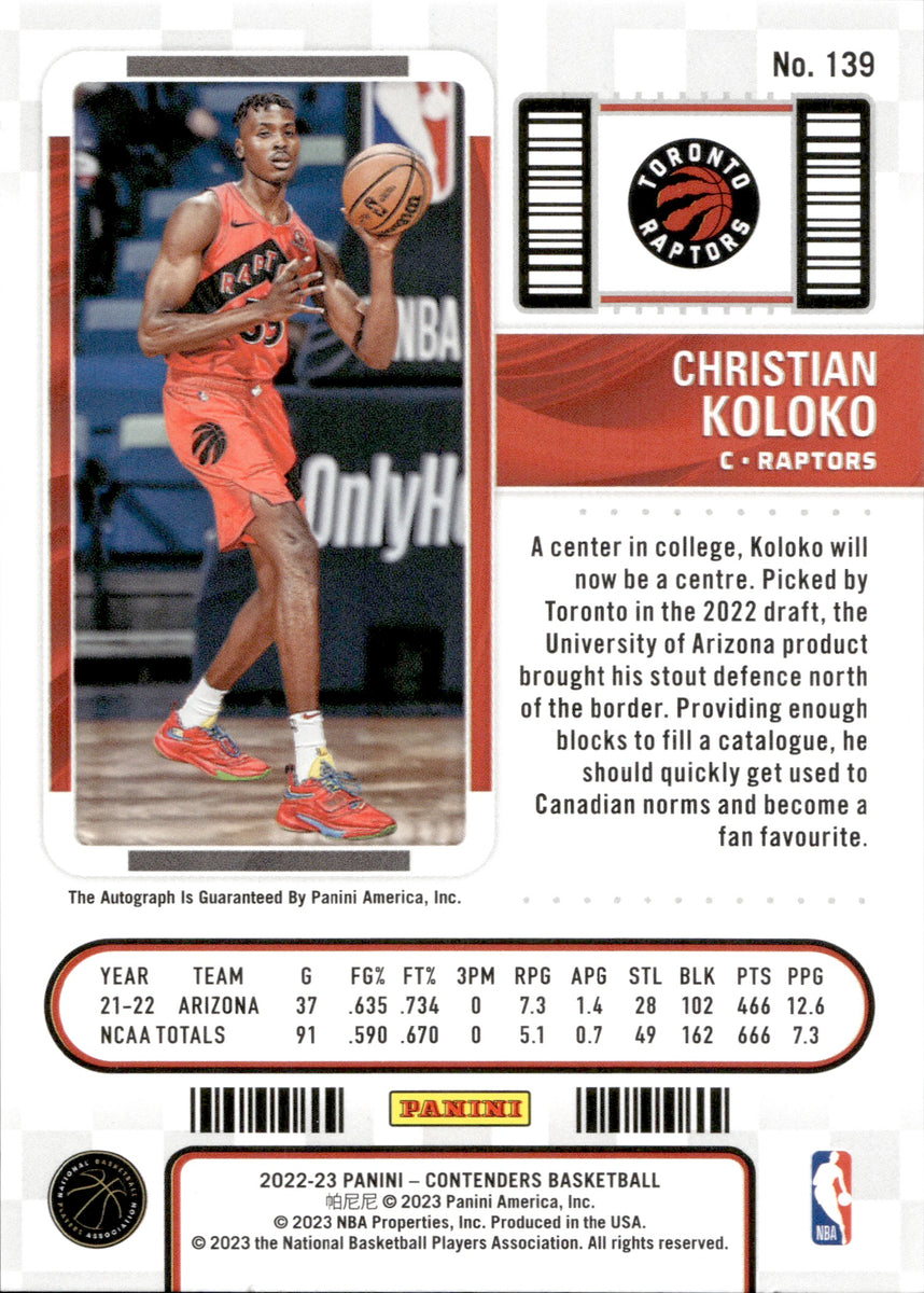 2022 NBA Draft: Toronto Raptors pick Arizona's Christian Koloko in