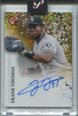 2022 Frank Thomas Topps Pristine GOLD REFRACTOR AUTO 46/50 AUTOGRAPH #PA-FT Chicago White Sox HOF
