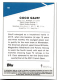 2021 Coco Gauff Topps Chrome ROOKIE RC #100 U.S. Open 4