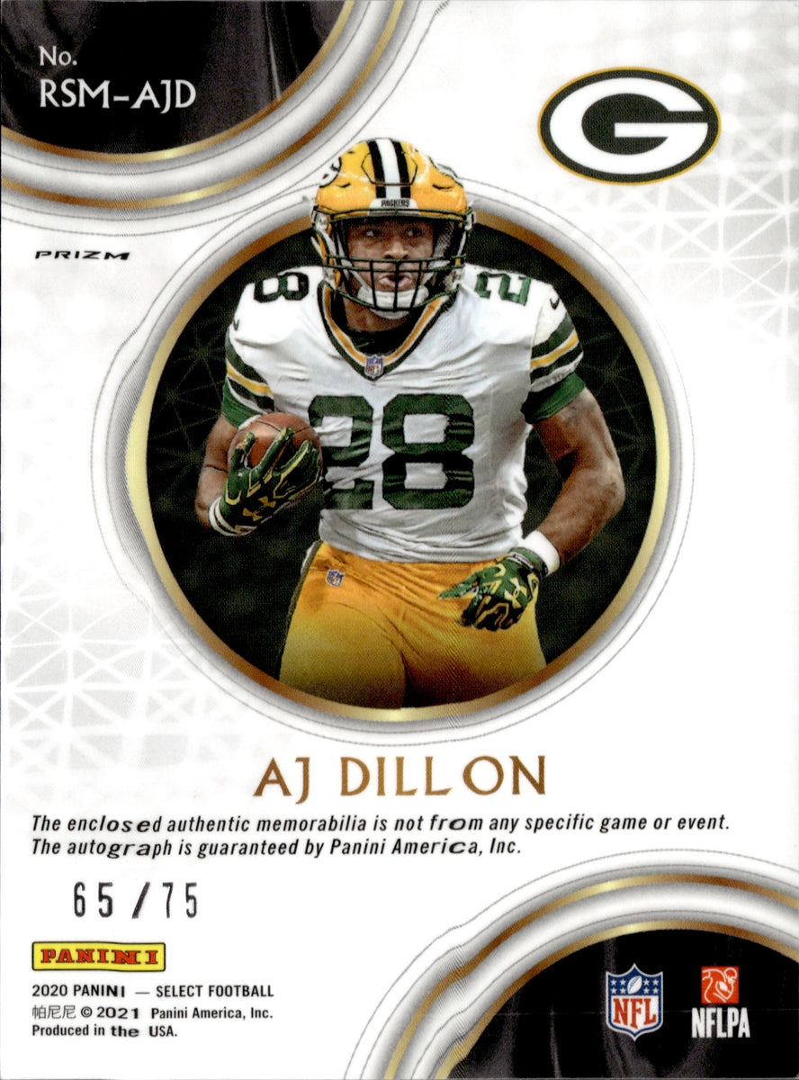 AJ Dillon Memorabilia, AJ Dillon Collectibles, NFL AJ Dillon