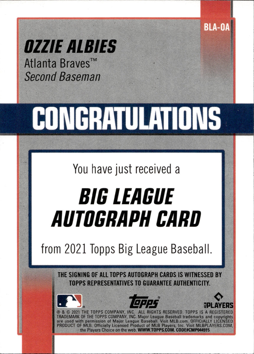 Atlanta Braves: Ozzie Albies 2022 Poster - Officially Licensed MLB