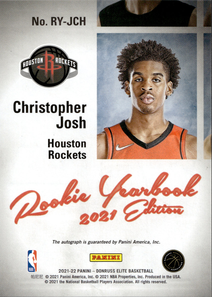 2021-22 Josh Christopher Donruss Elite ROOKIE YEARBOOK AUTO AUTOGRAPH