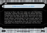 2021 Finn Battles Kylo Ren Topps Star Wars Battle Plans GREEN 45/99 #97