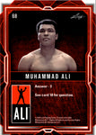 2024 Muhammad Ali Leaf Legacy Collection PRISMATIC PLATINUM BLUE 4/8 #68 Boxing Great