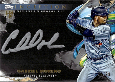 2023 Gabriel Moreno Topps Inception SILVER SIGNINGS AUTO 71/99 AUTOGRAPH #ISS-GM Toronto Blue Jays