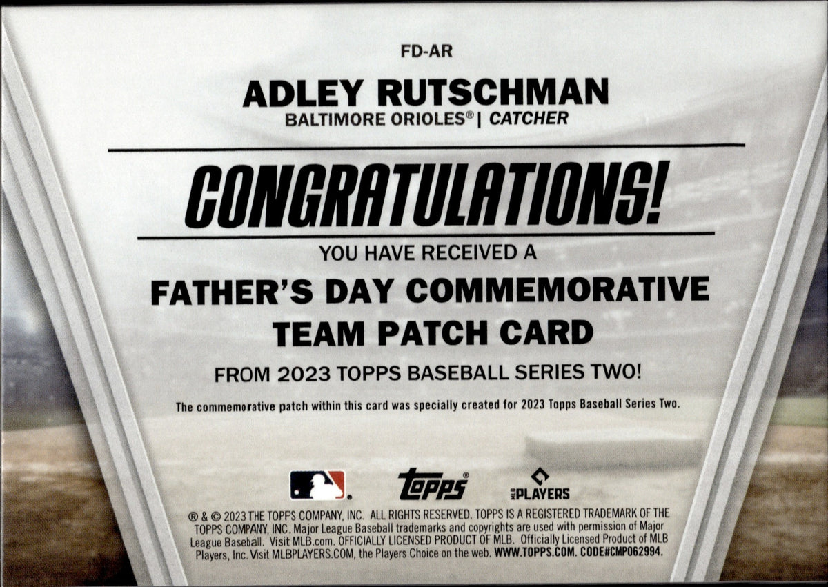 Adley Rutschman Baltimore Orioles 2023 Topps National Card Day