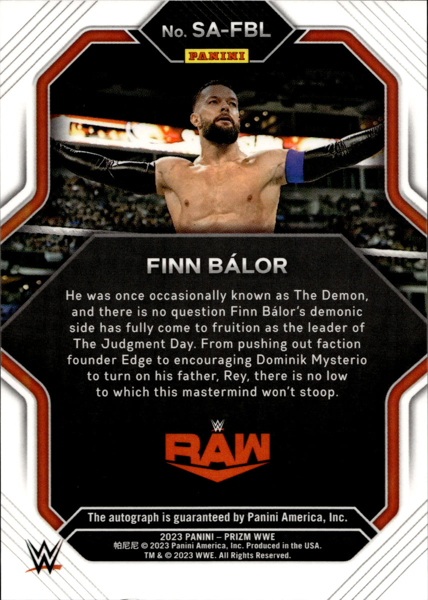 2023 Finn Balor Panini Prizm WWE SUPERSTAR AUTO AUTOGRAPH #SA-FBL Monday  Night Raw