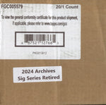 2024 Topps Archives Signature Retired Baseball Hobby, 20 Box Case