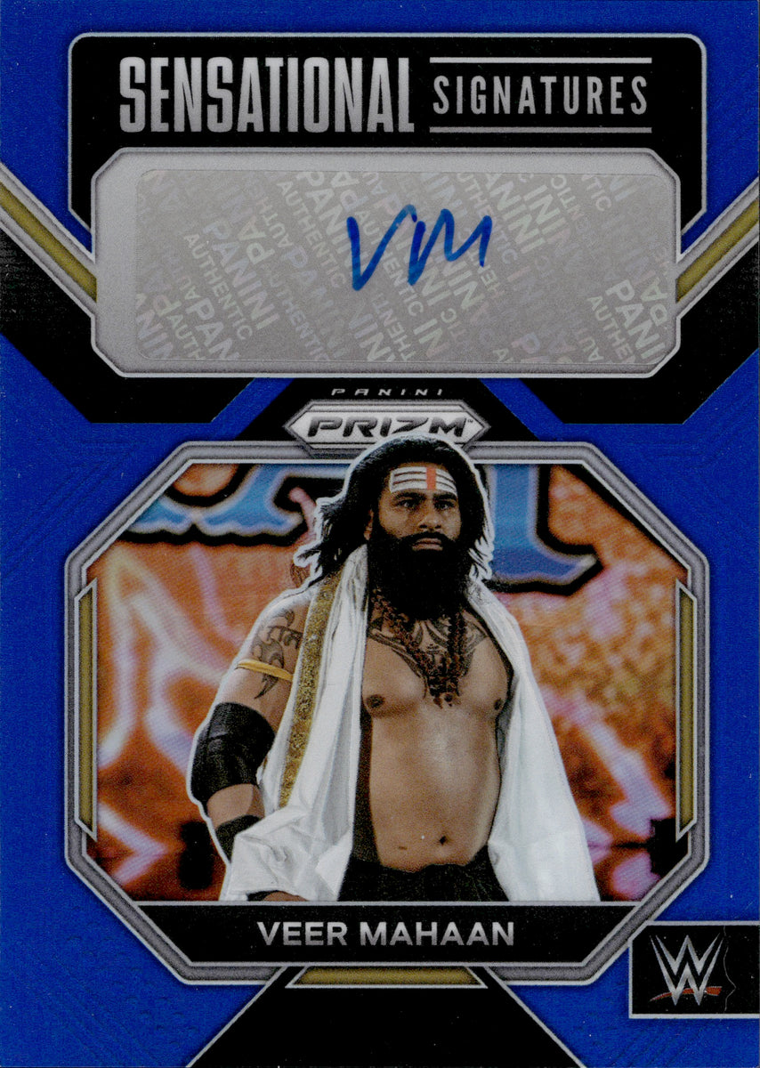 2022 Veer Mahaan Panini Prizm WWE BLUE SENSATIONAL SIGNATURES AUTO 21/