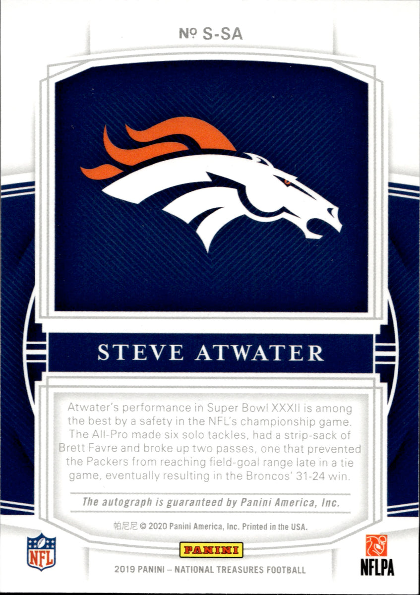 2019 Steve Atwater Panini National Treasures SIGNATURES AUTO 29/75 AUT