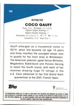 2021 Coco Gauff Topps Chrome REFRACTOR ROOKIE RC #100 U.S. Open