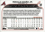 2022 Ronald Acuna Jr. Topps Chrome NEGATIVE REFRACTOR #165 Atlanta Braves