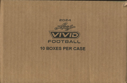 2024 Leaf Vivid Football Hobby, 10 Box Case