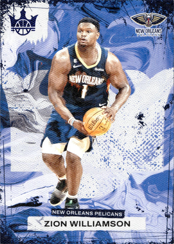 2023-24 Zion Williamson Panini Court Kings SAPPHIRE BLUE 12/25 #47 New Orleans Pelicans