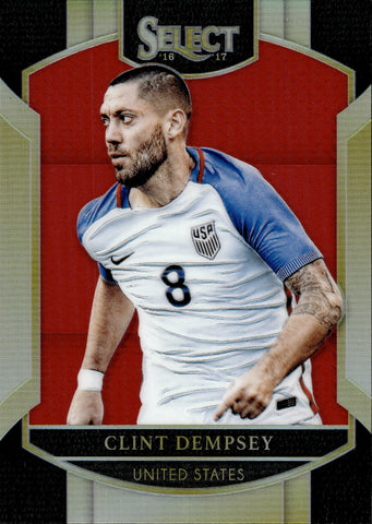 2016-17 Clint Dempsey Panini Select TERRACE LEVEL RED PRIZM 174/199 #82 Team USA