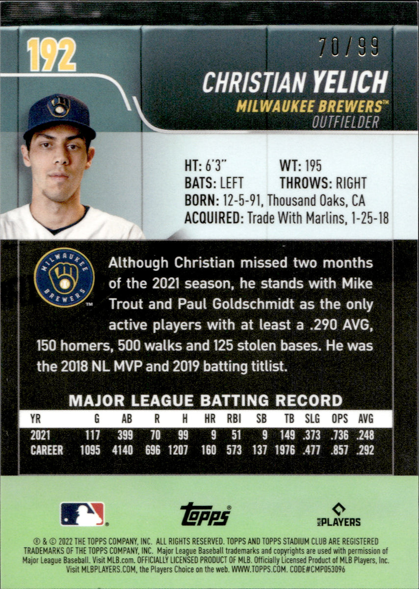 Top-selling Item] 2022-23 All-Star Game NL Milwaukee Brewers White