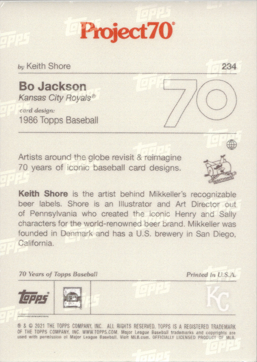 Top-selling Item] Bo Jackson 16 Kansas City Royals 2022-23 City