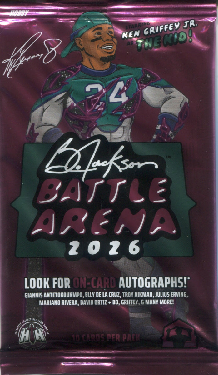 bo jackson battle arena booster box 2026 Bo Jackson Battle Arena Ken Griffey Jr Edition Hobby, Pack