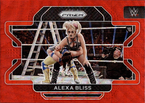 2022 Alexa Bliss Panini Prizm WWE RED WAVE #37 Monday Night Raw