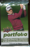 2024 Upper Deck Portfolio Golf Hobby, Pack