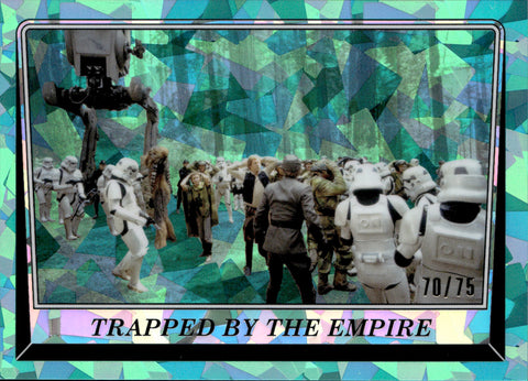 2023 Trapped by the Empire Topps Chrome Star Wars Sapphire Edition RETURN OF THE JEDI AQUA 70/75 #191