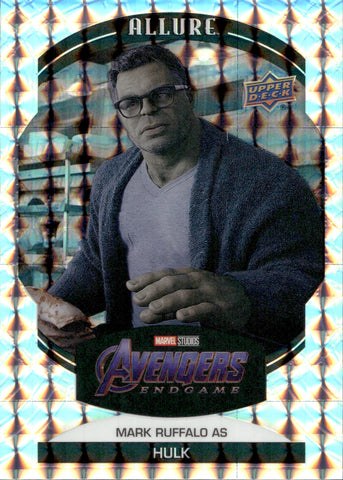2022 Mark Ruffalo as Hulk Upper Deck Marvel Allure WHITE DIAMOND 40/50 #13 Avengers