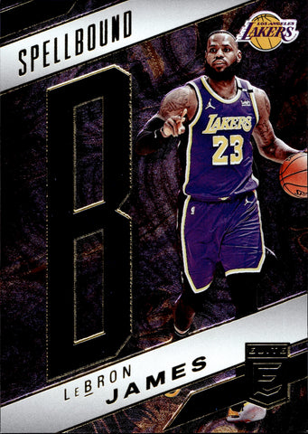 2021-22 LeBron James Donruss Elite BLUE SPELLBOUND 49/99 LETTER "B" #3 Los Angeles Lakers