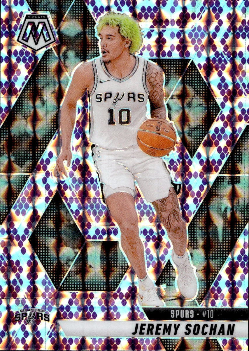2024-25 Jeremy Sochan Panini Mosaic PURPLE SNAKESKIN SP 15/24 #54 San