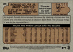 2021 Ronald Acuna Jr. Topps Heritage Chrome RED REFRACTOR 354/372 #299 Atlanta Braves