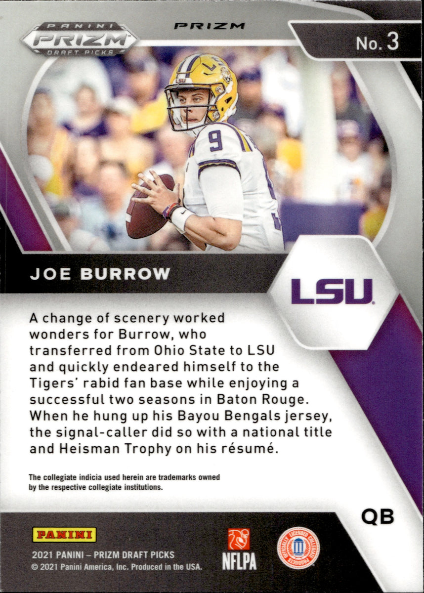 2020 Joe Burrow Rookie Wave Prizm Panini Card – Collectors Crossroads