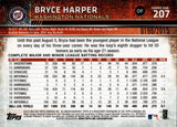 2015 Bryce Harper Topps GOLD 0190/2015 #207 Washington Nationals