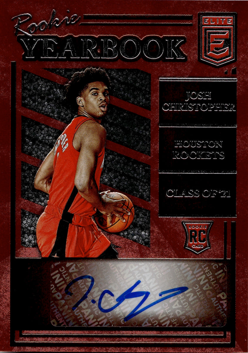 2021-22 Josh Christopher Donruss Elite ROOKIE YEARBOOK AUTO AUTOGRAPH