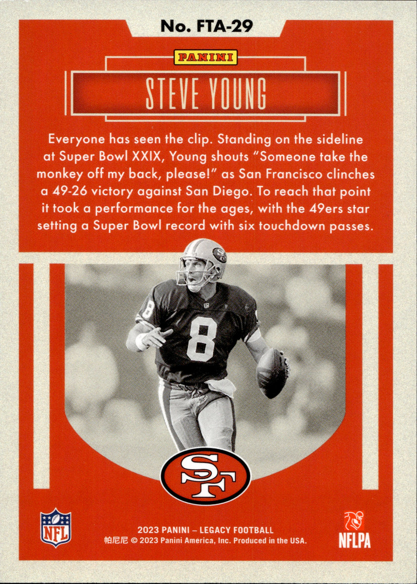 Steve Young Gets the Monkey Off His Back!