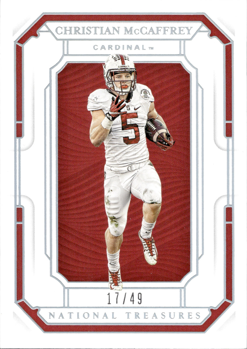 2019 Christian McCaffrey Panini National Treasures Collegiate SILVER 1