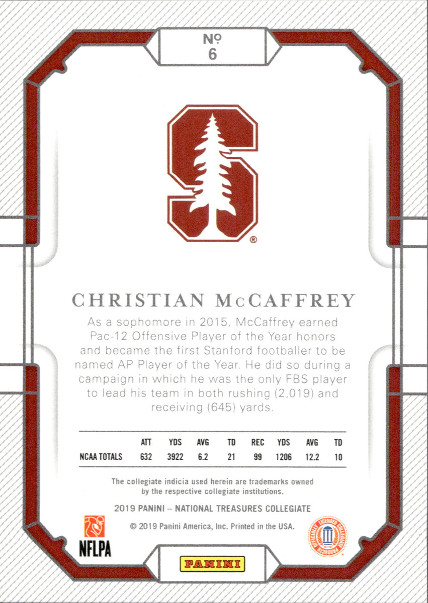 San Francisco 49'ers Lot - Mccaffrey Jersey Patch Card