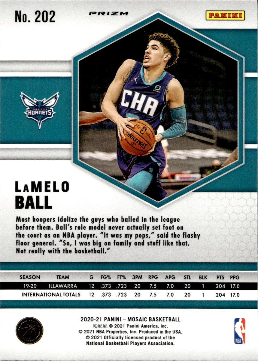 Raw cards. orders 2020 Panini Mosaic prizm r/c LaMELO BALL