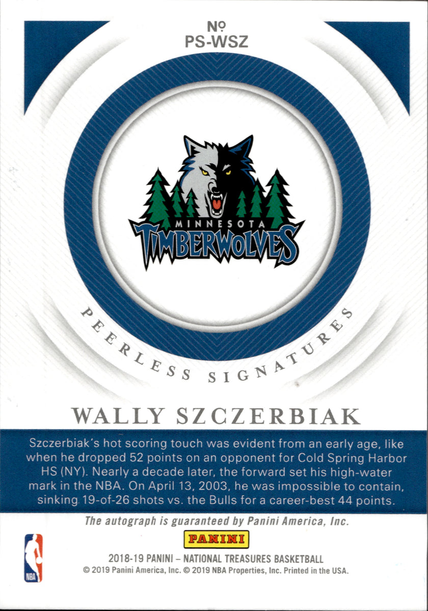 Wally Szczerbiak Autographed Minnesota Timberwolves Black Jersey