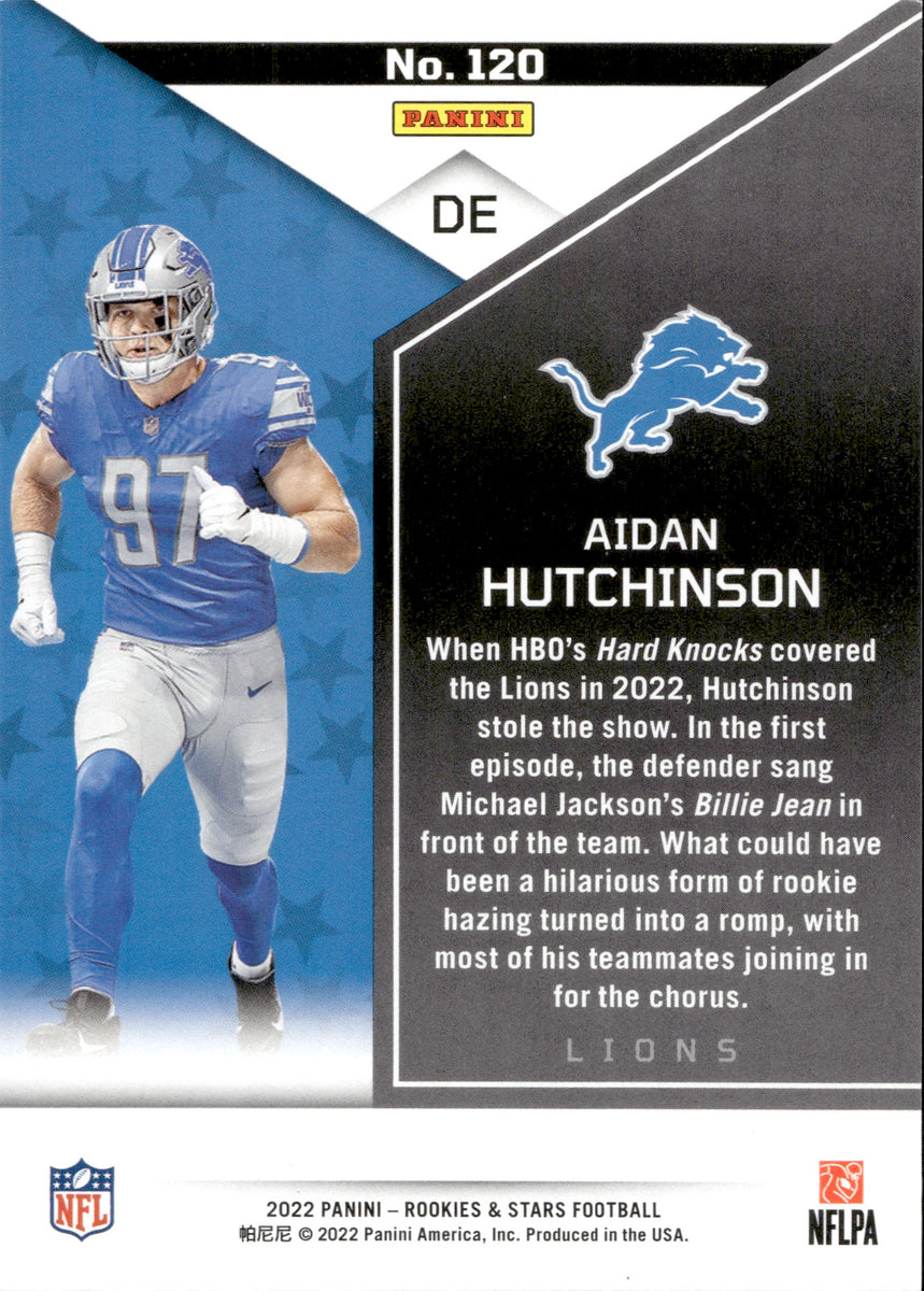 2022 Panini National Treasures Aidan Hutchinson Rookie NFL Gear