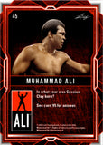 2024 Muhammad Ali Leaf Legacy Collection PRISMATIC PLATINUM BLUE 5/8 #45 Boxing Great