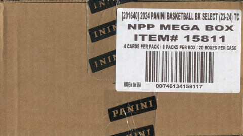 2023-24 Panini Select Basketball, 20 Mega Box Case (BLUE & PINK CRACKED ICE)